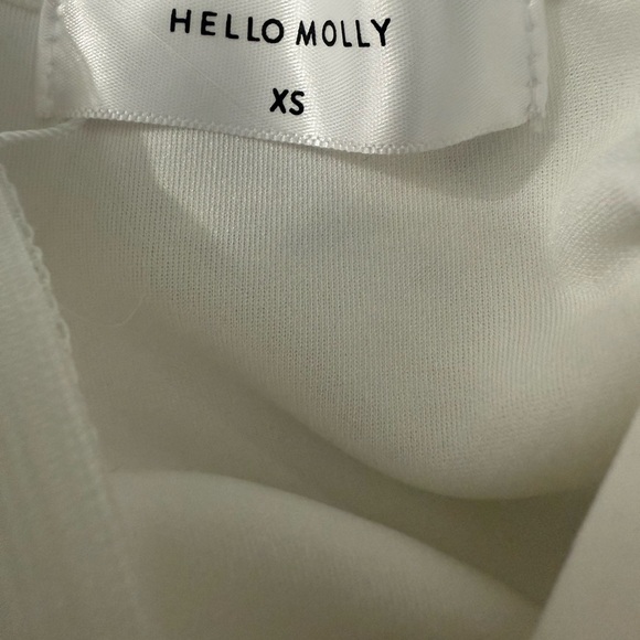 Hello Molly White Sheath Dress with Slit Size XS - Picture 3 of 10